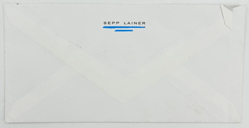 Signature of Waffen-SS KC Recipient 'Sepp Lainer'