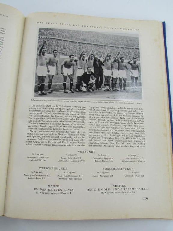Olympia 1936 Band II Hardbound Book Olympics Results