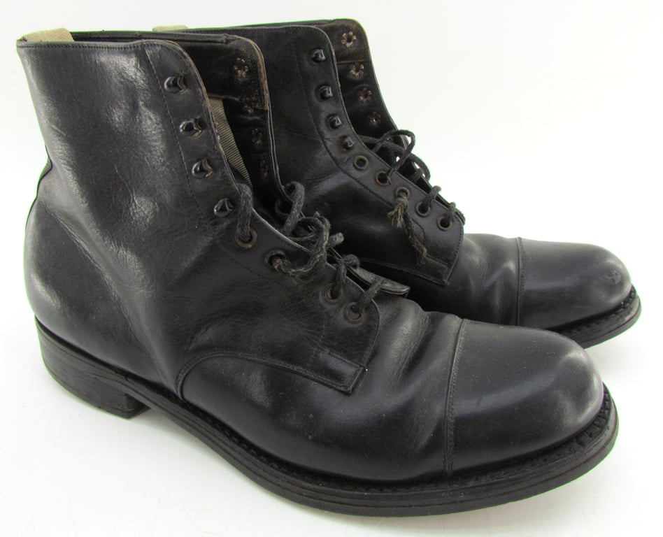 German Officer's Private Purchase Dress Ankle Boots – 1930s/1940s Style