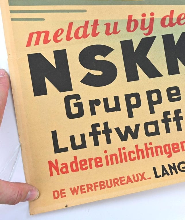 Dutch NSKK Poster 'Ook Gij behoort bij ons'