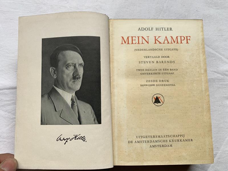 Dutch Late-War Adolf Hitler's 'Mein Kampf'