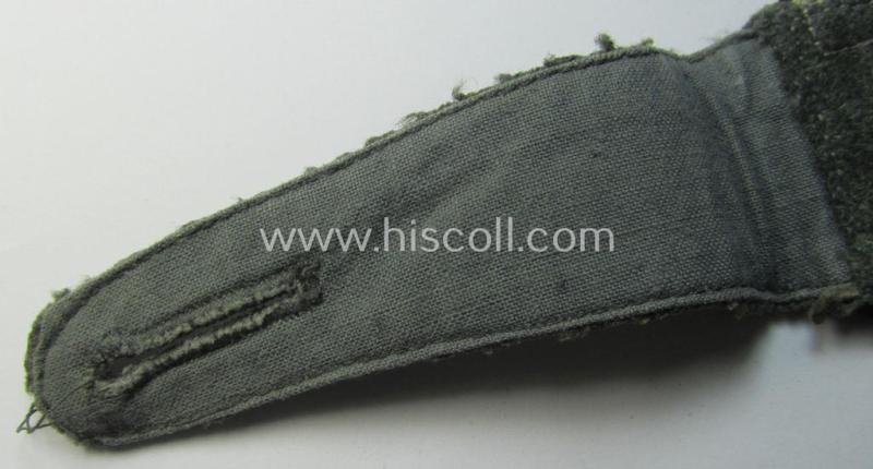 Attractive - moderately used albeit regrettably single! - so-called: 'M41- (ie. M43-) pattern', WH (Heeres) NCO-type shoulderstrap as was intended for an: 'Unteroffzier eines Pionier-Abteilungs o. Rgts.'