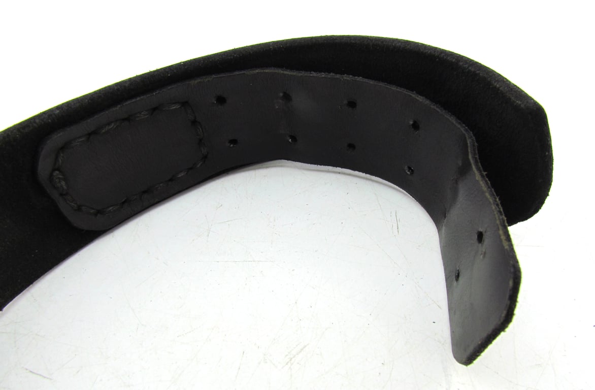 Early Wehrmacht leather equipment belt with aluminum hook