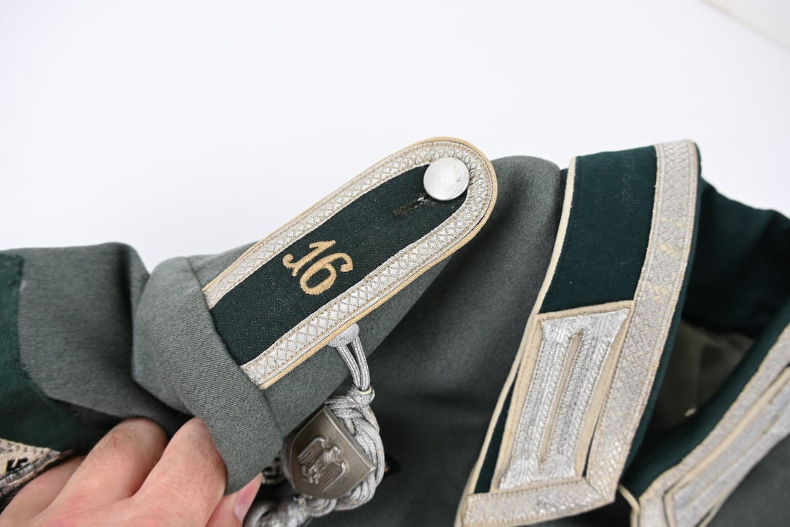 German WH NCO Parade Dress Tunic Infantry Regiment 16 Standard-Bearer