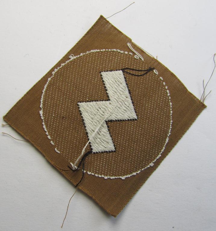 Superb, DJ (ie. 'Deutsches Jungvolk') arm-badge as was specifically intended for usage by a member who served within the: 'Oberbann 6' (ie. 'NPEA'- ie. 'NAPOLA'-institutes) being a 'virtually mint- ie. unissued' example