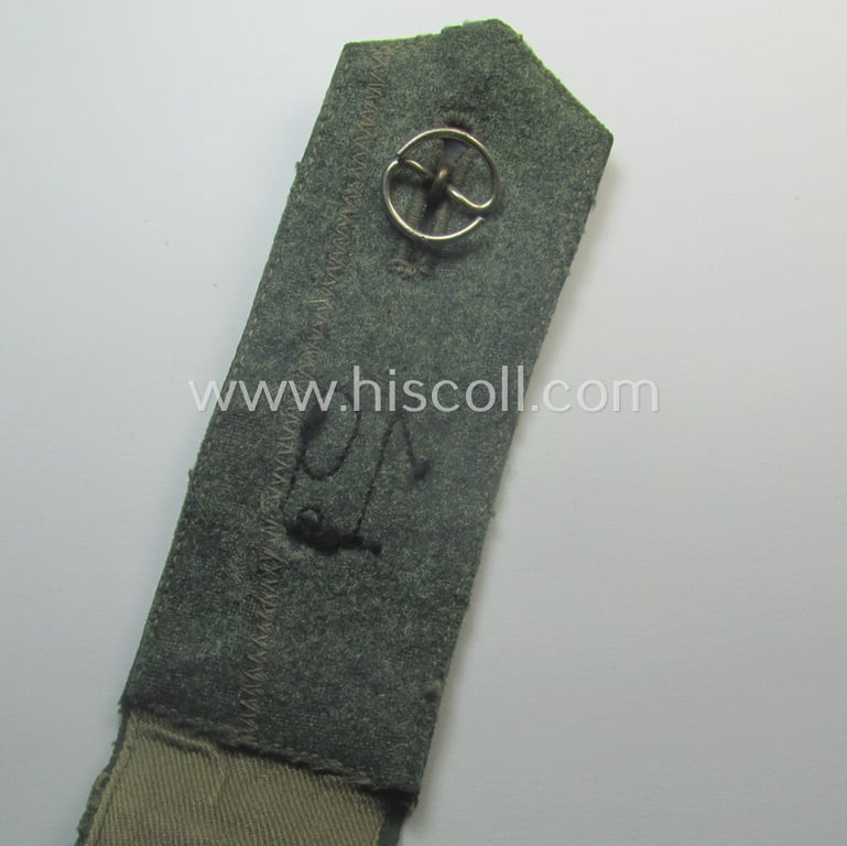 Single - and actually not that often seen! - early-period, WH (Heeres) EM-type (ie. 'M36'-pattern- and 'pointed styled') 'cyphered' shoulderstrap as was intended for usage by a: 'Soldat des Pionier-Rgts. 19'