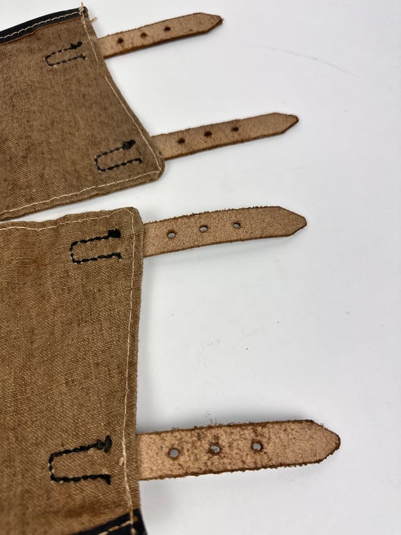 German WWII canvas Gaiters (Gamaschen)