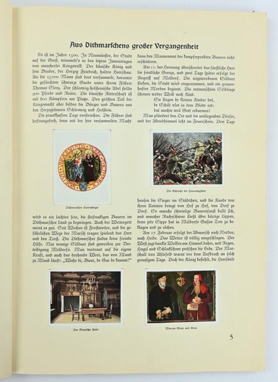 German Third Reich Era Cigaret Album 'Auf Deutsche Scholle'