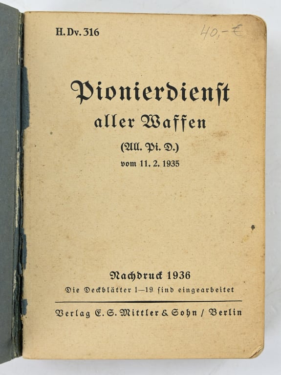 German WH Pioneer Booklet