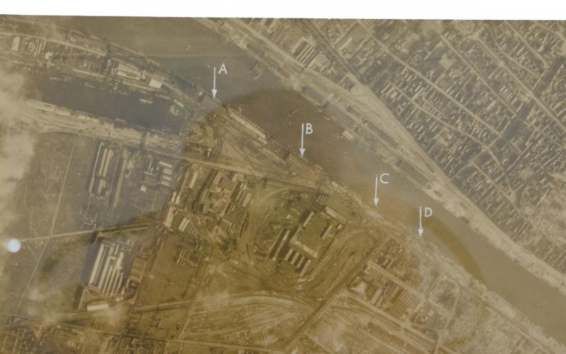 US WW2 Aerial Recon Picture Rouen Normandy Operation Paddle