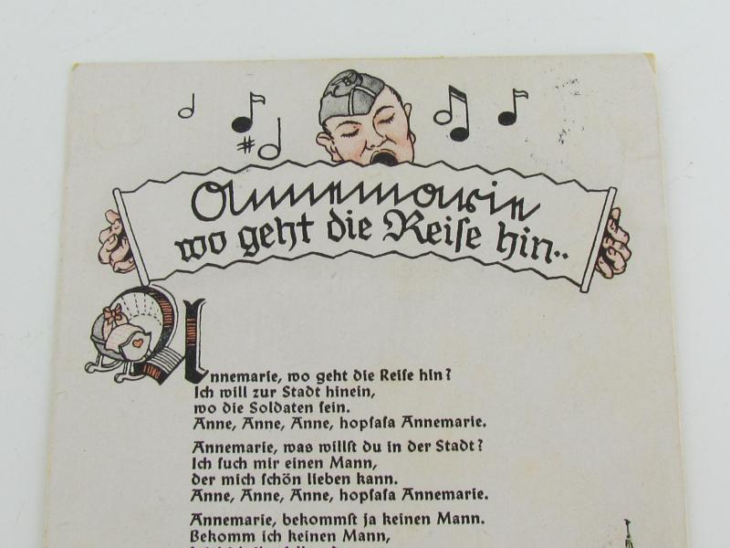Wehrmacht Artwork Song Postcard