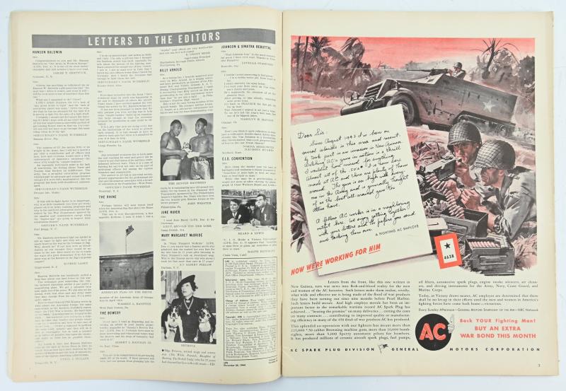 US WW2 Life Magazine 25 December 1944