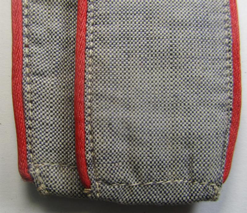 Pair of WH (LW) 'summer-style' EM-type shoulderstraps (as especifically intended for usage on the: 'blau-mellierter-Hemden') (ie. summer-shirts) as was intended for a: 'Soldat der LW-Flak-Artillerie-Trpn.'