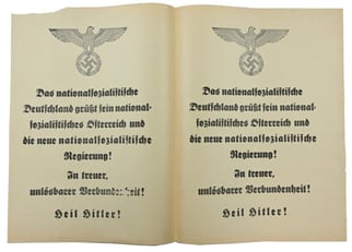 German annexation of Austria Flyer
