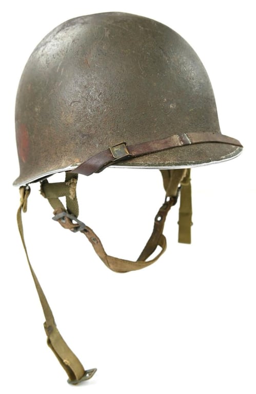 US WW2 82nd Airborne Division 508th Parachute Infantry Regiment Combat Helmet