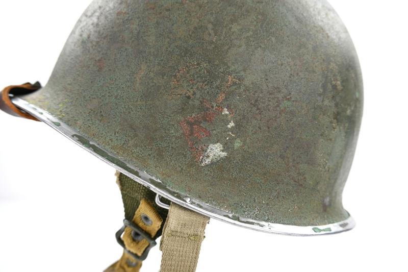 US WW2 307th Airborne Engineers Battalion Combat Helmet