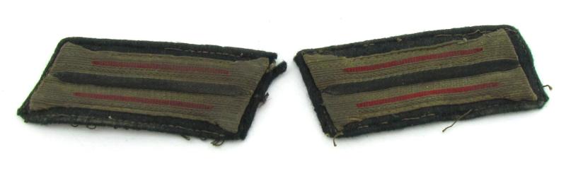 Wehrmacht ( Heer ) Panzerjäger Collar Tabs