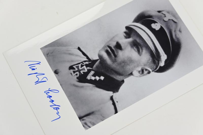 Postcard with Signature of Waffen-SS KC Recipient 'Siegfried Brosow'