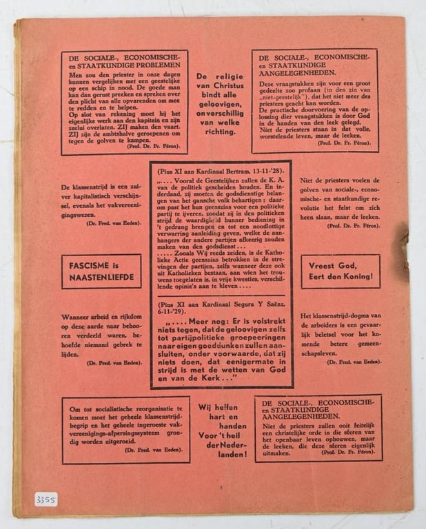 Dutch NSB Propaganda Booklet 1934