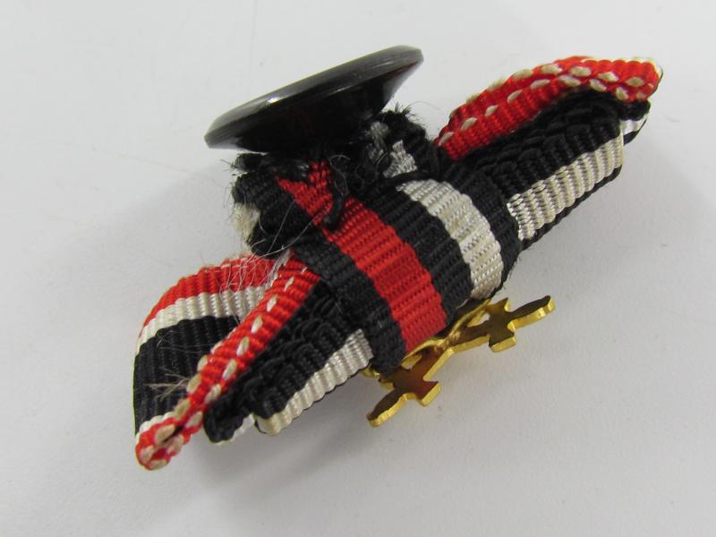 German 3 Piece Ribbon Bar , Button Variant