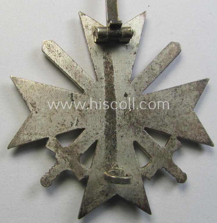 Attractive, 'Buntmetall'-based 'Kriegsverdienstkreuz 1. Klasse mit Schwertern' being a non-maker-marked specimen that came stored in its (scarcely seen!) period- and somewhat 'simplified'-etui as found