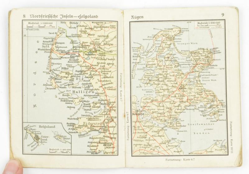 German DAF Kdf Pocket Atlas with DAF member badge