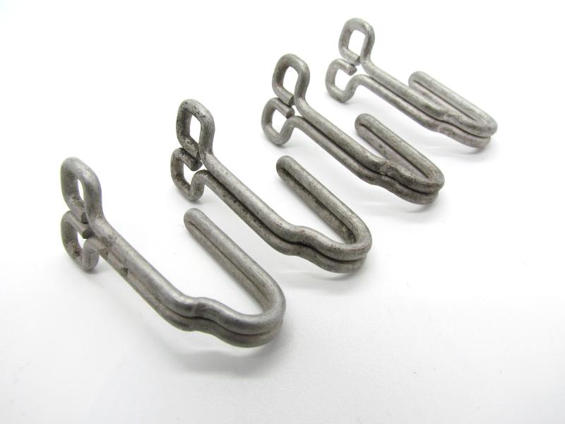 Wehrmacht/SS aluminum belt support hooks for Feldbluse