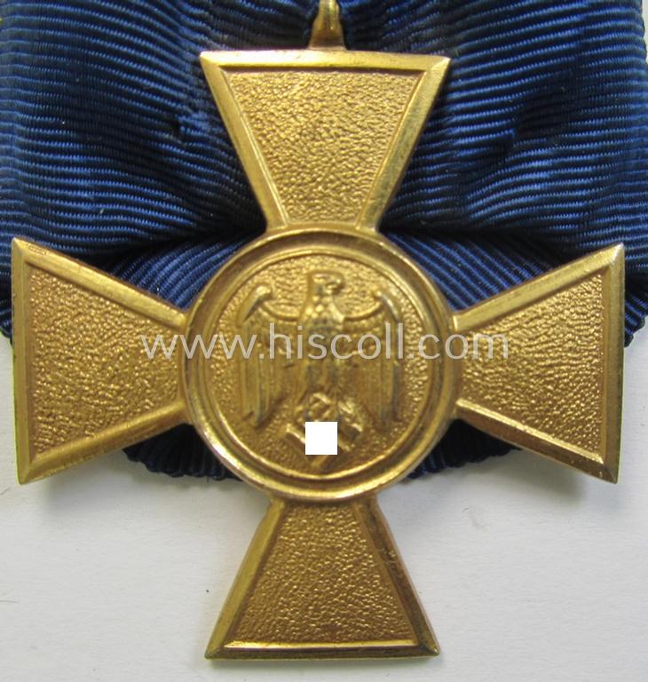 Superb, WH (Heeres o. KM) so-called: 'Einzelspange' (being of the non-detachable-pattern!) showing a: 'WH-DA 1. Stufe' (as was intended for 25 years of service) and that shows a detailed, Heeres o. KM-type-eagle-device, period-attached