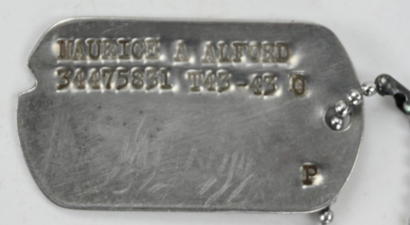 US WW2 Dog-tag 155th Infantry Regiment