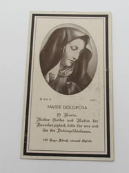 Wehrmacht ( Gebirgsjäger ) Death Card