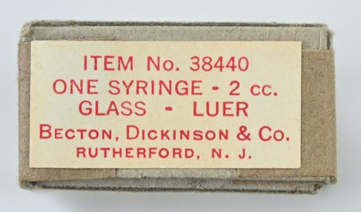 US WW2 Medical Syringe in Case
