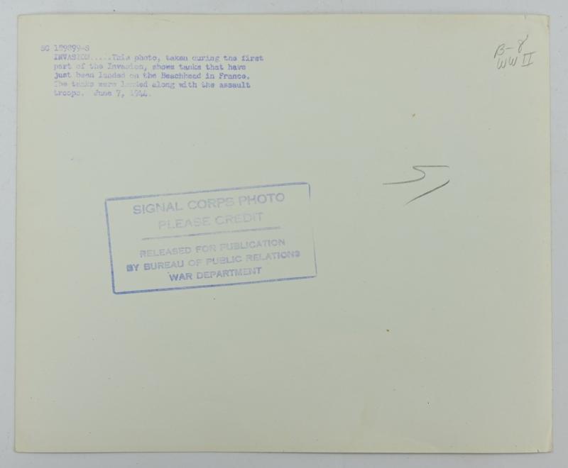 US WW2 D-Day Press Photo 6 June 1944