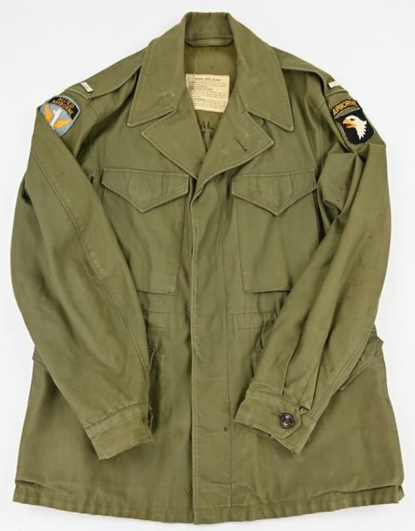 US WW2 M-1943 M43 Combat Jacket 101st Airborne Division