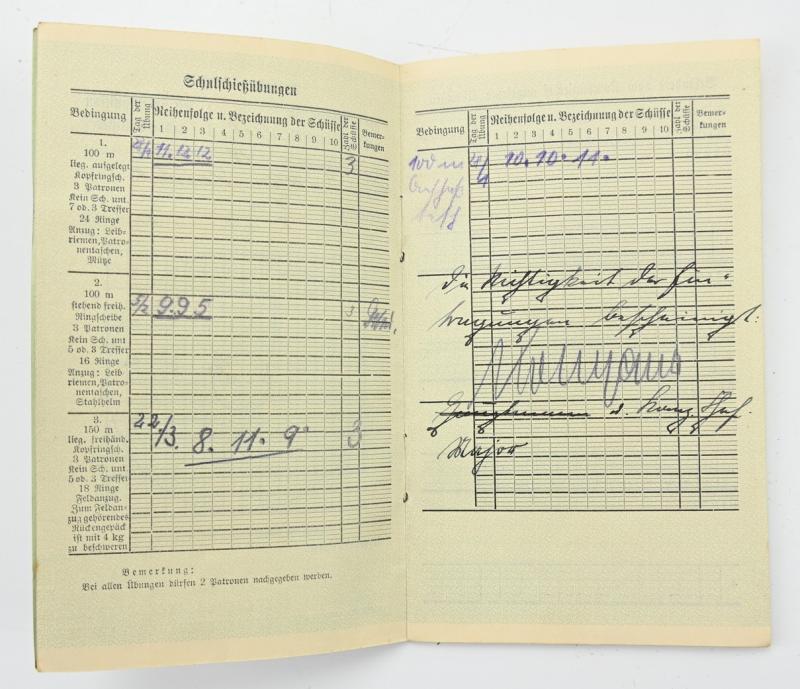 German WH Shooting Booklet