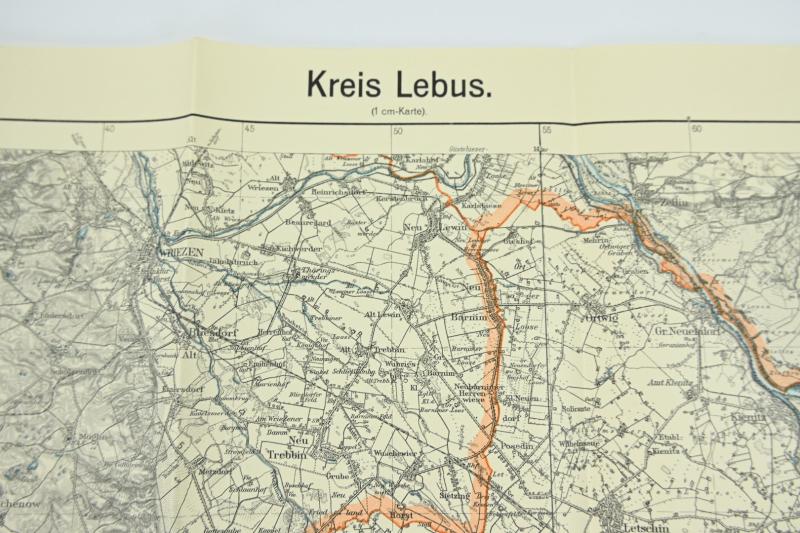 German Third Reich Roadmap Kreis Lebus