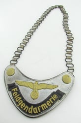 Wehrmacht Feldgendarmerie gorget ‘Ringkragen’by Maedicke