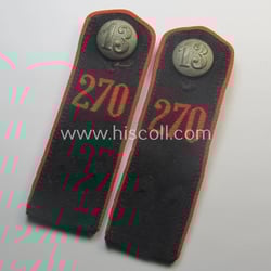 Pair of bright-red-piped, so-called: 'Allgemeine-HJ' (ie. Hitlerjugend) shoulderstraps...