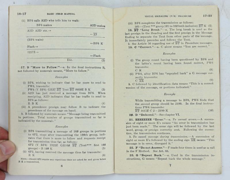 US WW2 Basic Field Manual (British use only!)