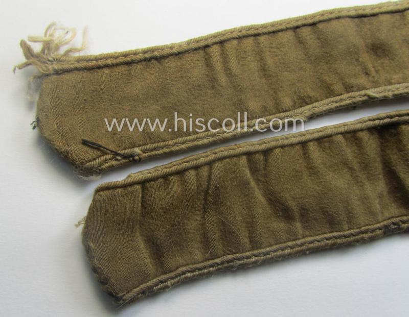 WH cuff-title (ie. 'Ärmelstreifen') entitled: 'Afrika' (being a minimally shortened example that comes in an overall very nice- (ie. issued and clearly worn ie. once tunic-attached-), condition