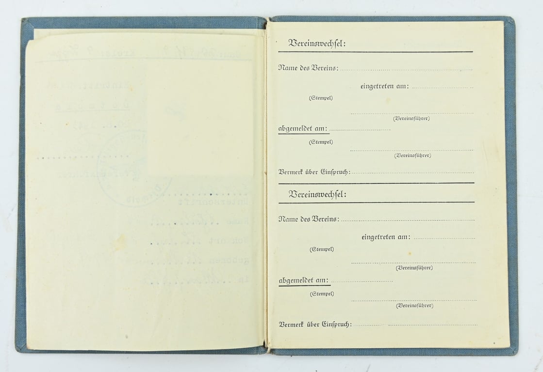 German DRL Sports Member Booklet