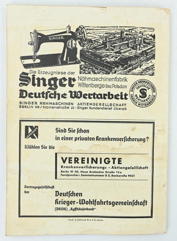 German Kyffhauserbund Yearbook 1936