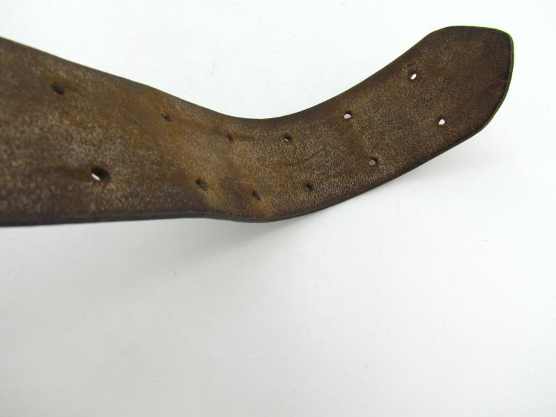 Wehrmacht Brown Leather officer ‘Zweidorn’ double claw belt