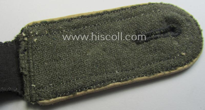 Single, Waffen-SS NCO-type shoulderstrap: 'SS-Unterscharführer' who served within the: 'SS-Infanterie-Truppen'