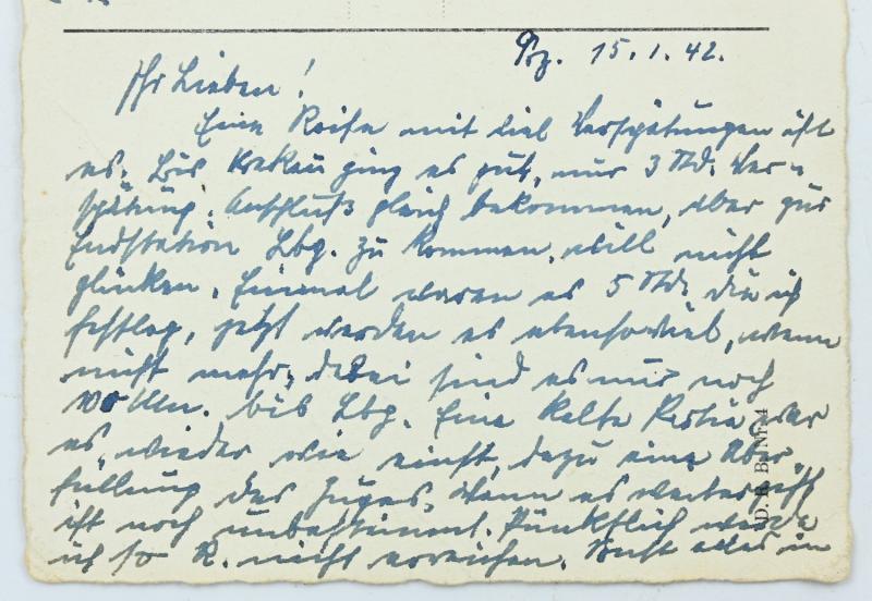 German Police Fieldpost Postcard
