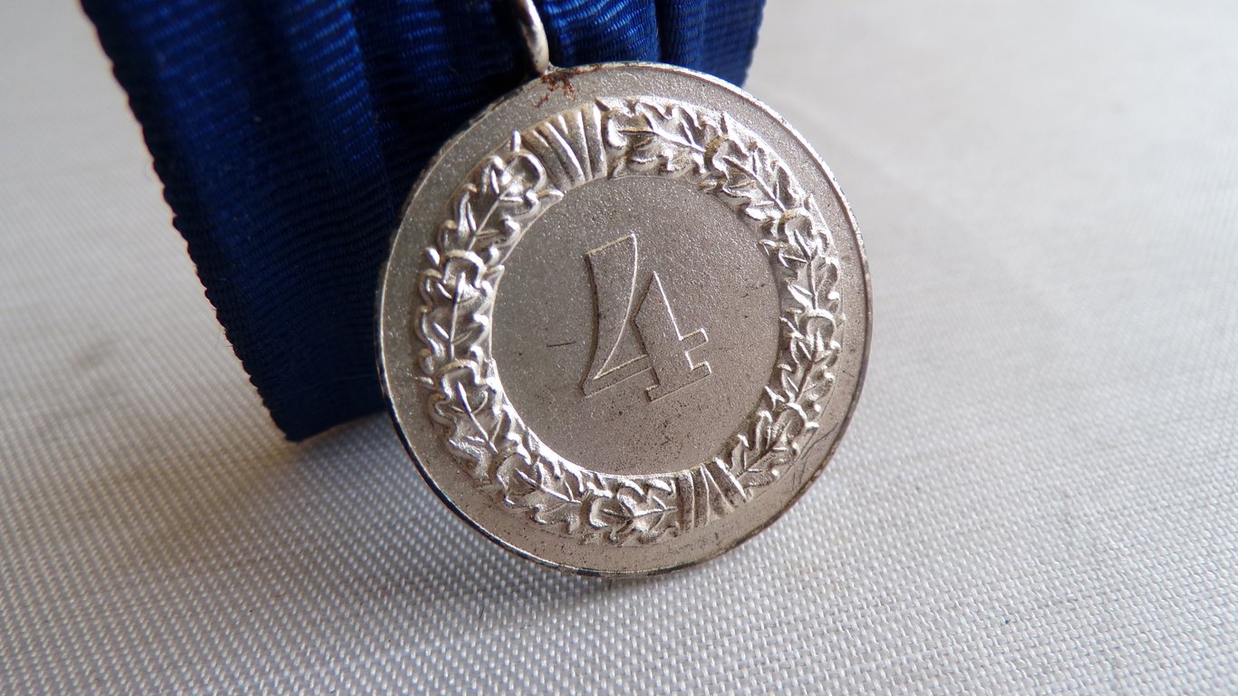 4 Years Long Service Medal Parade Mount