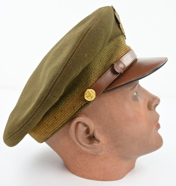 US WW2 Officer's Semi-Crusher Visor Cap