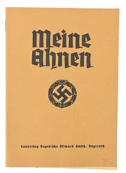 German Third Reich 'Ahnenpass' Ancestral Passport.
