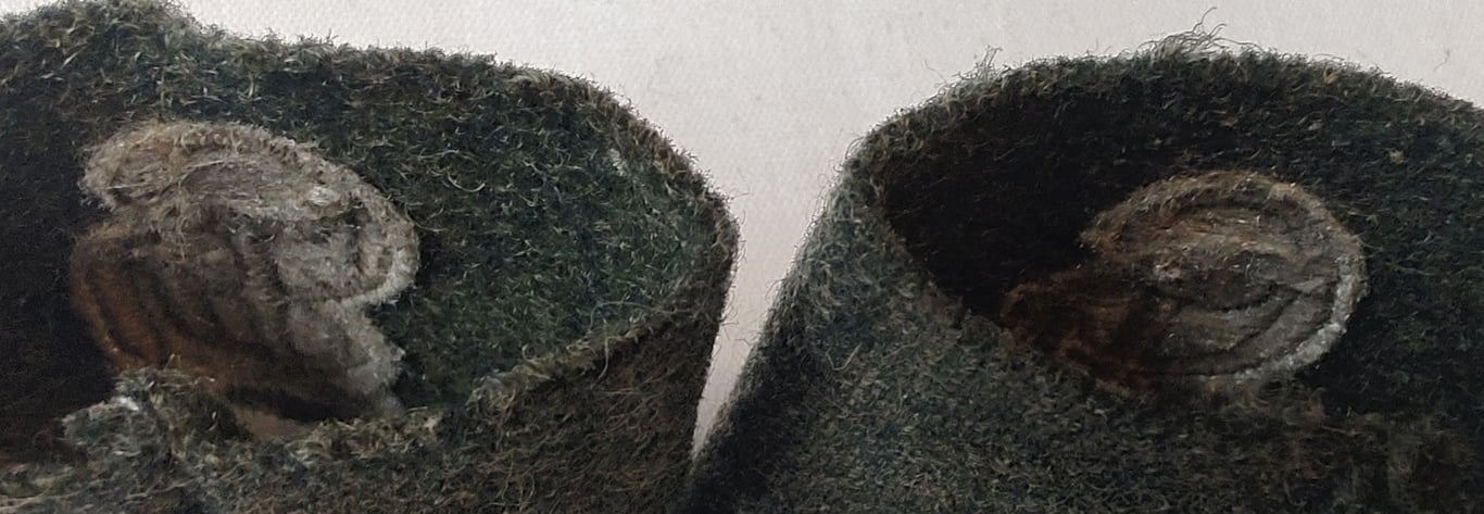 Wehrmacht 'Grossdeutschland' (GD) pair of slip on shoulder strap cyphers