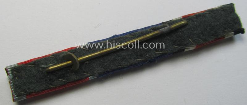 3-pieced WH (Heeres- ie. KM) 'Band- o. Feldspange') showing the ribbons for a: an: 'EKII. Kl.', a: 'WH-DA der 4. Kl.' and a Romanian: 'Orden der Krone m. Schwn.'