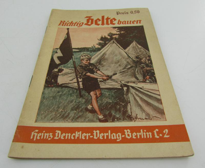 Instruction booklet on how to correctly set up tents